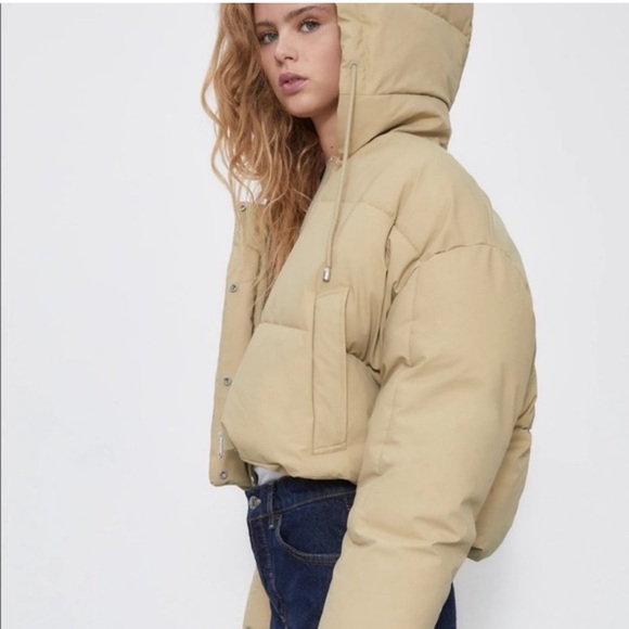 Zara cropped puffer jacket - Picture 3 of 7